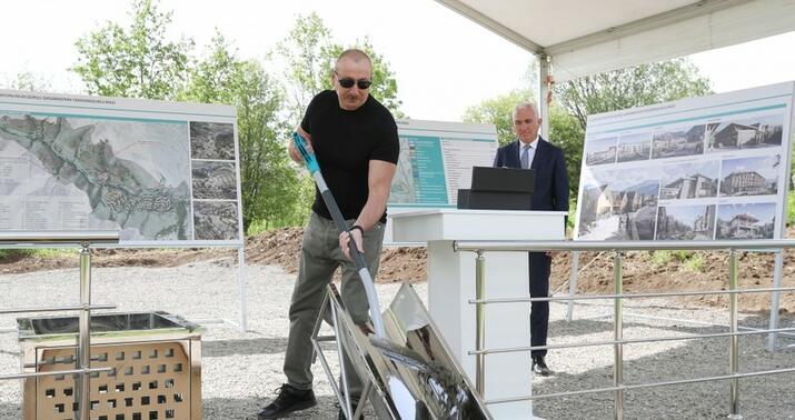 Laçının Qorçu qəsəbəsinin təməli qoyuldu -