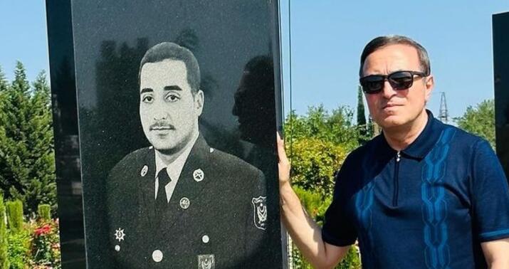 Mənsum İbrahimov şəhid qardaşı oğlunun məzarını ziyarət etdi -