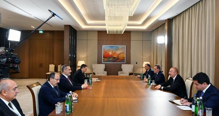 İlham Əliyev Hakan Fidanı qəbul etdi -