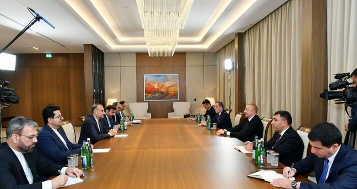 İlham Əliyev İranın xarici işlər nazirini qəbul etdi -