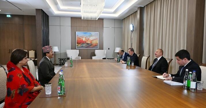 Prezident Nepalın xarici işlər nazirini qəbul etdi -