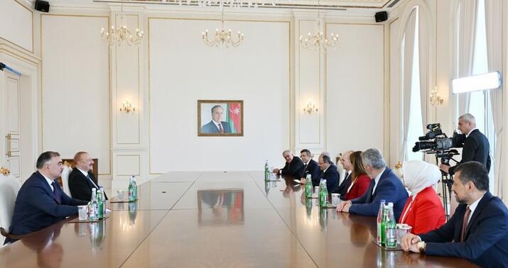 İlham Əliyev Numan Kurtulmuşu qəbul etdi -