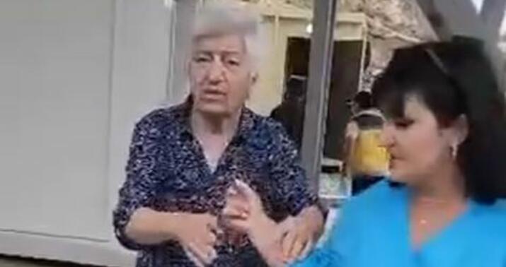 Erməni qadın sərhədçimizə belə təşəkkür etdi -
