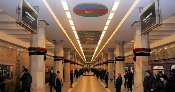 Bakı metrosunda yanğın oldu