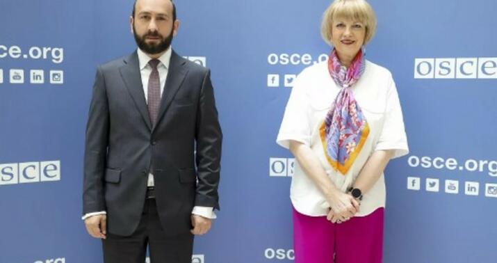 ATƏT-in baş katibi Mirzoyanla Cənubi Qafqazdakı vəziyyəti müzakirə etdi