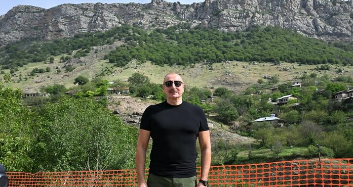 İlham Əliyev Şuşaya  getdi -