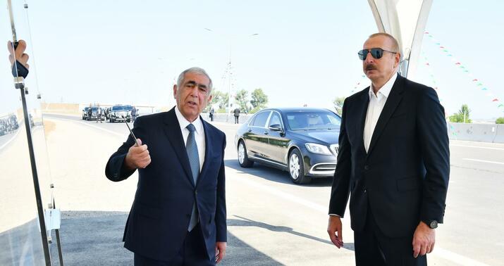 Prezident Gəncə-Qazaxbəyli yolunun açılışında iştirak etdi -