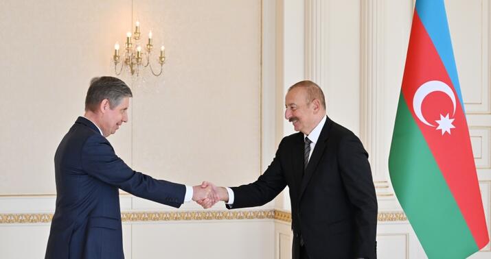 Prezident Rusiyanın yeni səfirini qəbul etdi -