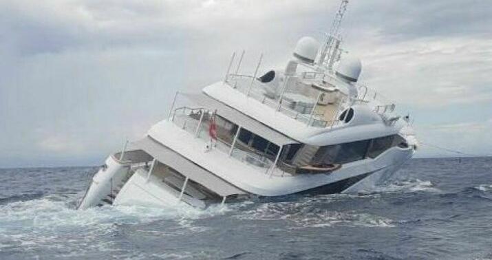 Erməni oliqarxın 50 milyonluq yaxtası batdı