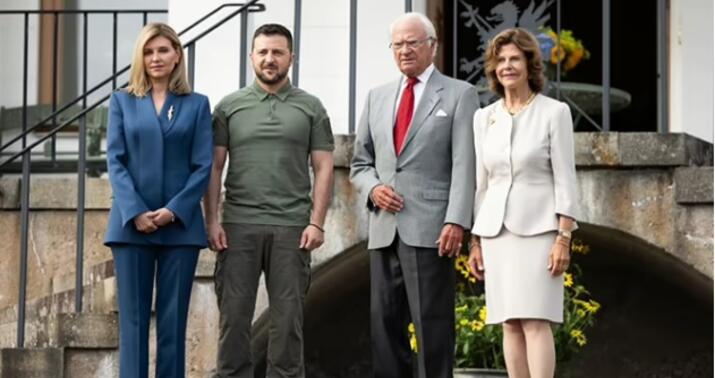 Zelenski İsveç kralı ilə görüşdü