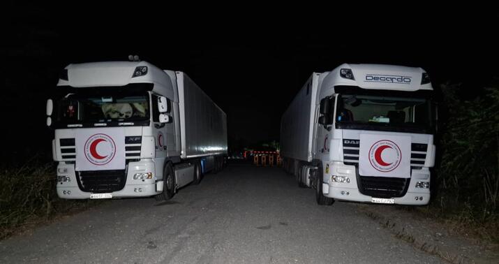 Un karvanı 7 gündür Xankəndi yolunda gözləyir