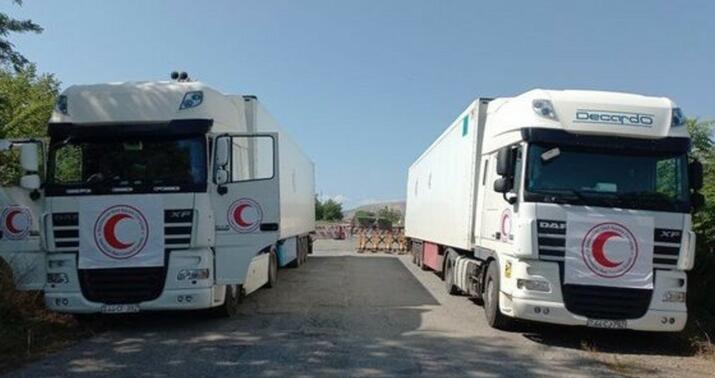 Qızıl Xaç Komitəsinin maşınları Laçın-Xankəndi yolundan keçdi