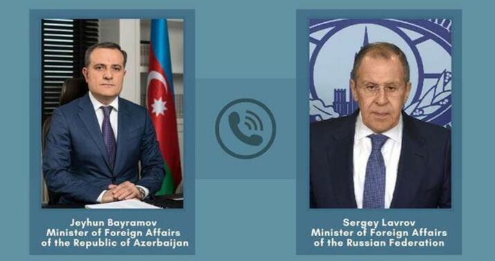 Ceyhun Bayramov Lavrovla regional vəziyyəti müzakirə etdi -