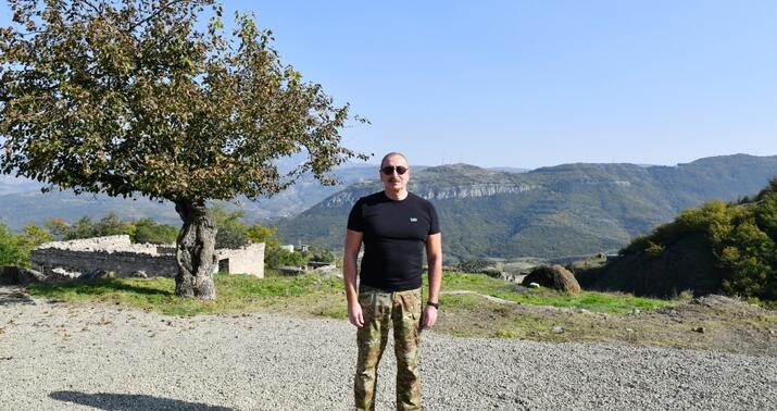 İlham Əliyev Kərkicahan qəsəbəsində oldu -