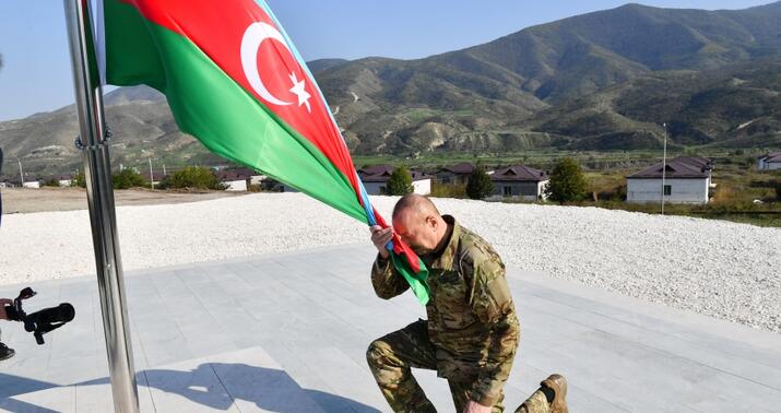 İlham Əliyev Xocalı və Əsgəranda bayrağımızı ucaltdı -