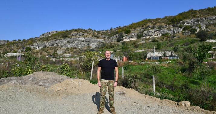 İlham Əliyev Şuşa rayonunun Malıbəyli kəndində oldu -