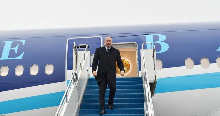 İlham Əliyev Qazaxıstana getdi -