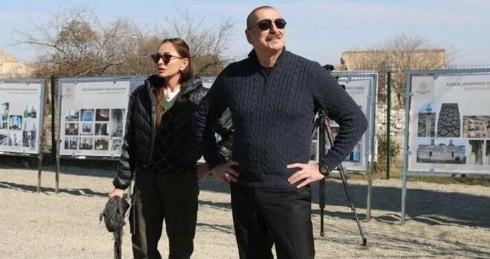 Prezident və xanımı Şuşaya getdi -