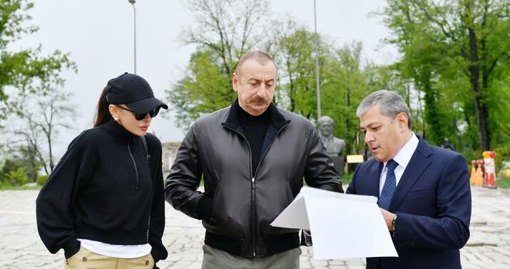 Prezident Mamayı məscidində bərpa işləri ilə tanış oldu -