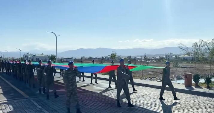Zəngilanda hərbçilərin yürüşü keçirildi
