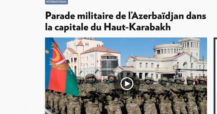 Xankəndidəki hərbi parad beynəlxalq mətbuatın diqqətində -