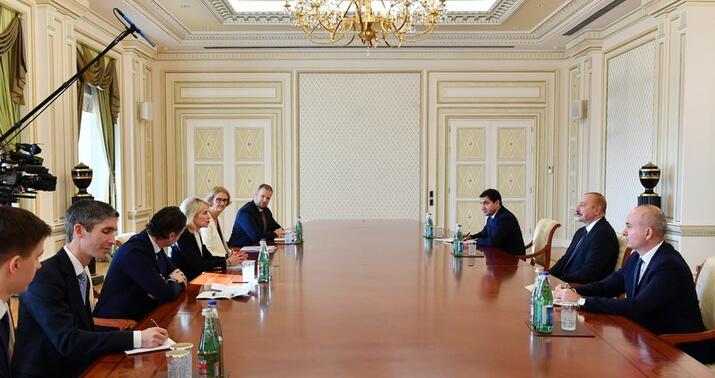 İlham Əliyev ATƏT PA-nın prezidentini qəbul etdi -