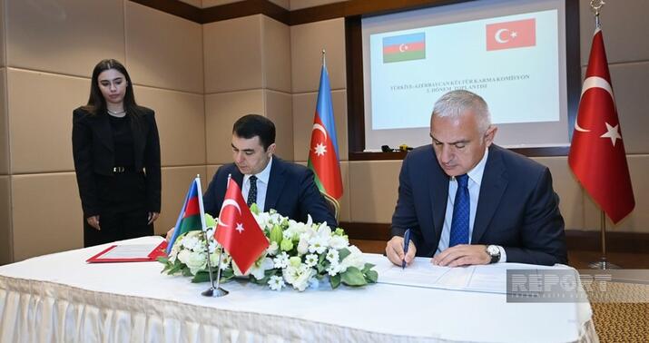 Azərbaycan ilə Türkiyənin mədəniyyət nazirləri saziş imzaladı