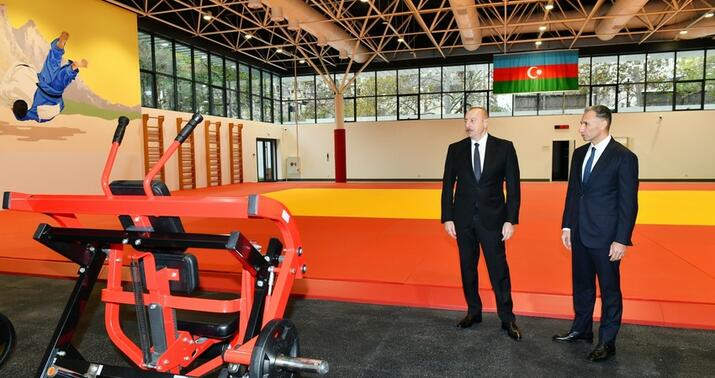 İlham Əliyev milli komandalar üçün Təlim-Məşq Mərkəzində -