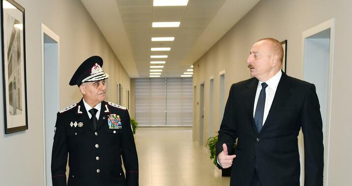 Prezident DTX-nin yeni inzibati binalarının açılışında -