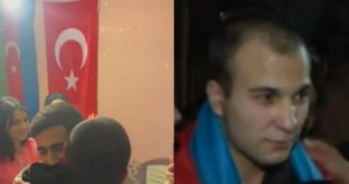 Əsirlikdən azad edilən əsgərlər ailələrinə qovuşdular