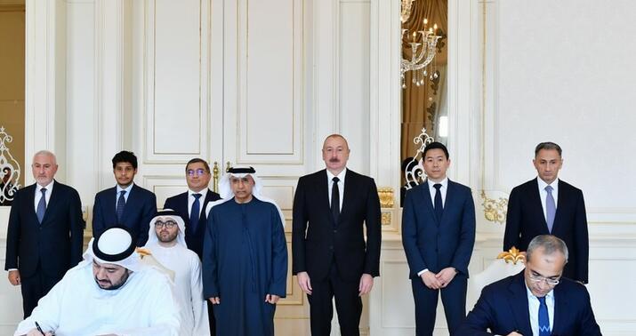 Azərbaycanla BƏƏ arasında bir sıra sənədlər imzalandı