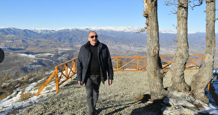 Prezident Xocalının Dağdağan kəndində -