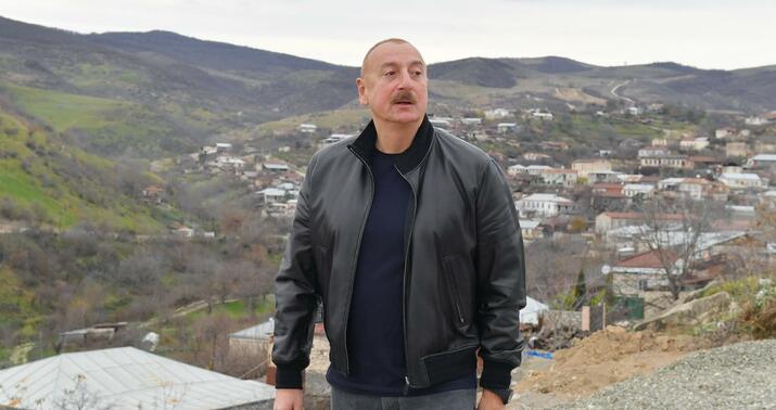 Prezident Xocalının bu kəndlərində oldu -