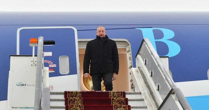 İlham Əliyev Rusiyaya getdi -
