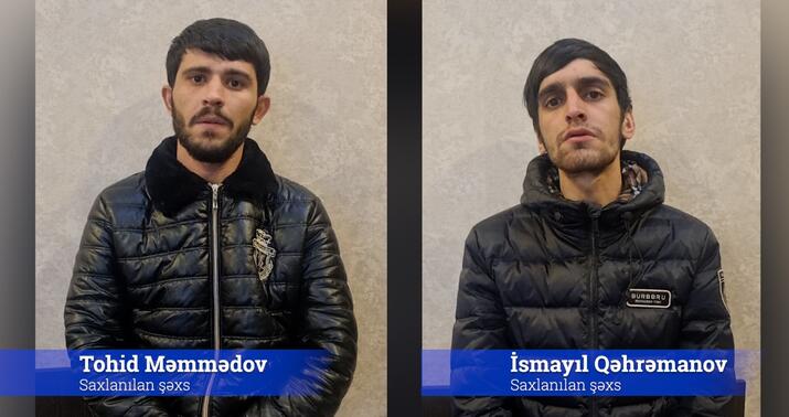 Bakıda sərxoş vəziyyətdə soyğunçuluq edən iki nəfər tutuldu –
