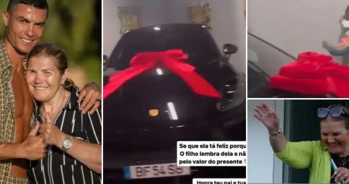 Ronaldo anasına doğum günündə avtomobil hədiyyə etdi