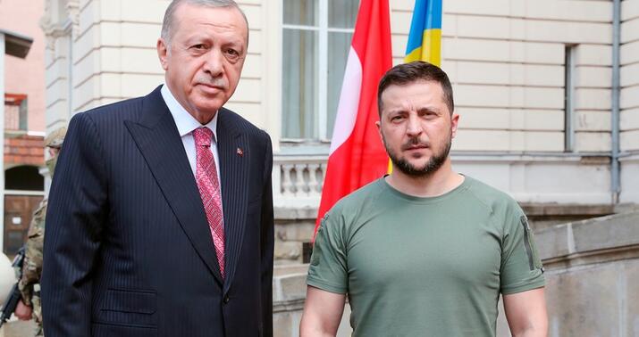 Ərdoğan Zelenski ilə taxıl dəhlizini müzakirə etdi