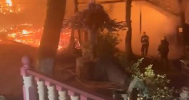 Məşhur istirahət mərkəzində güclü yanğın -