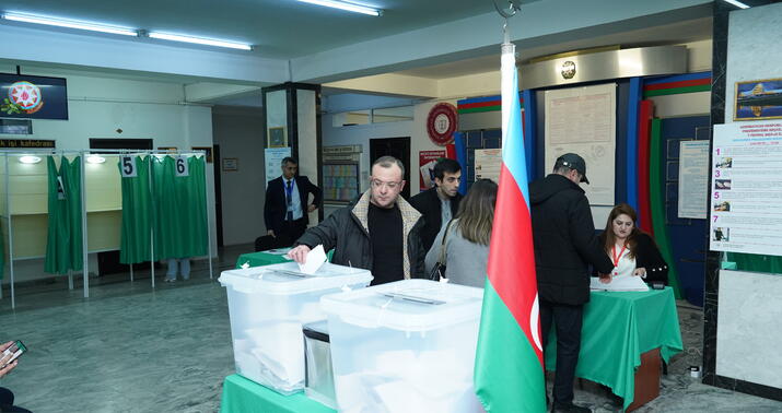 Xankəndidə hamı İlham Əliyevə səs verib