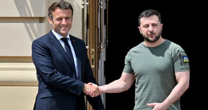 Makron Zelenski ilə görüşəcək