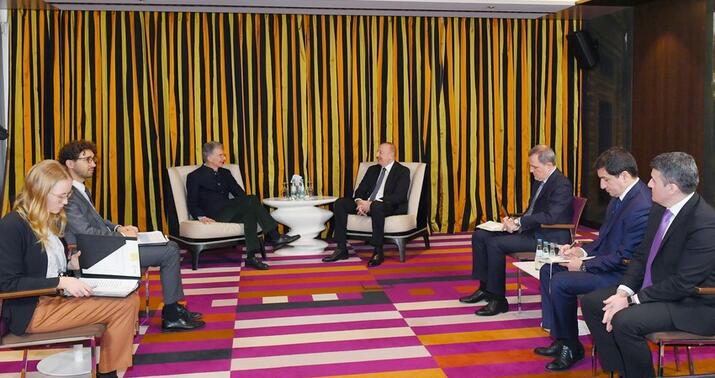 Azərbaycan Prezidenti Münxen Təhlükəsizlik Konfransının sədri ilə görüşdü -