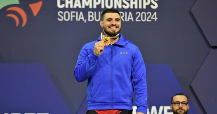 Azərbaycan ağırlıqqaldıranı Avropa çempionatında 3 qızıl medal qazandı