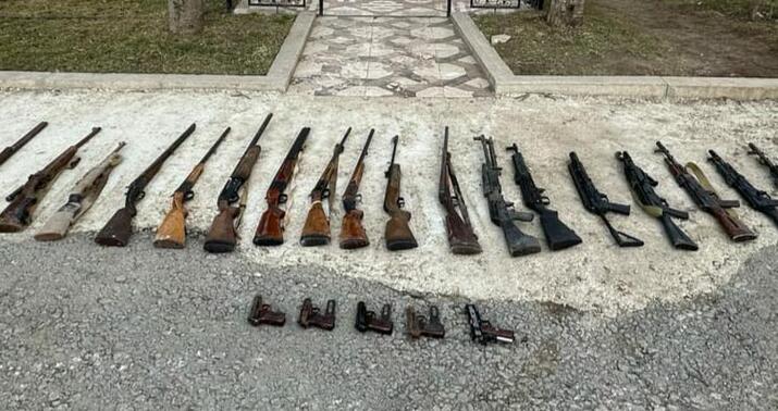 Şuşada silah anbarı aşkarlandı