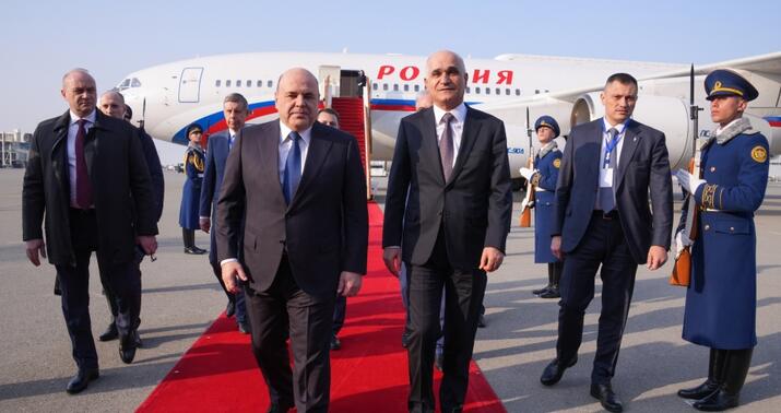 Rusiyanın Baş naziri Azərbaycana gəldi