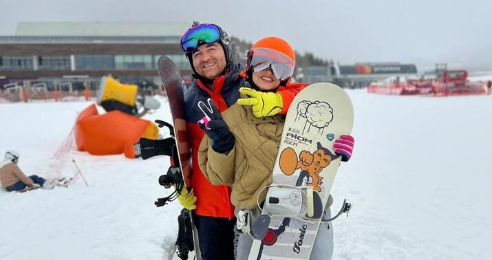 İlkin Həsəni həyat yoldaşı ilə istirahətdə... -