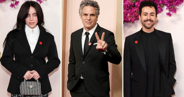 "Oskar 2024": Qırmızı döş nişanı taxan məşhurlar -