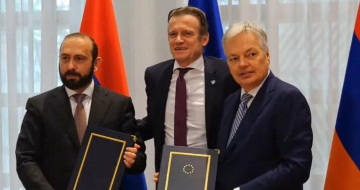 Brüsseldə Ermənistan və Aİ arasında saziş imzalandı