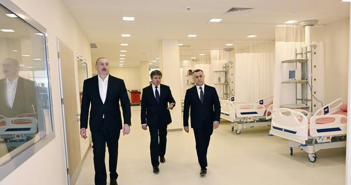 Qəbələ Rayon Mərkəzi Xəstəxanası istifadəyə verildi