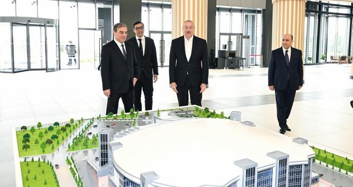 Prezident Gəncədə açılışda iştirak etdi -