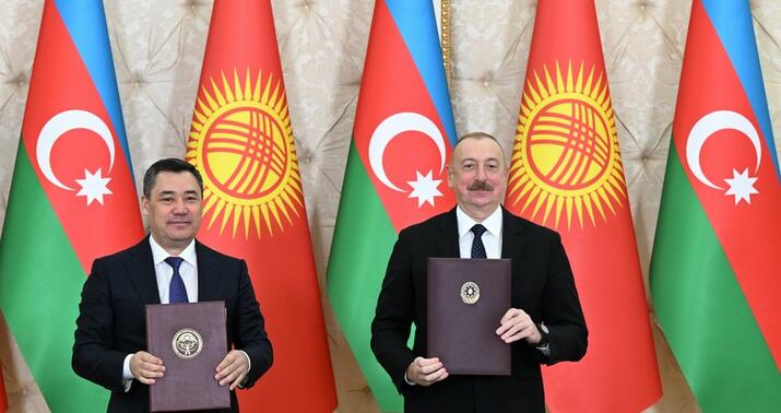 Azərbaycan-Qırğızıstan sənədləri imzalandı -